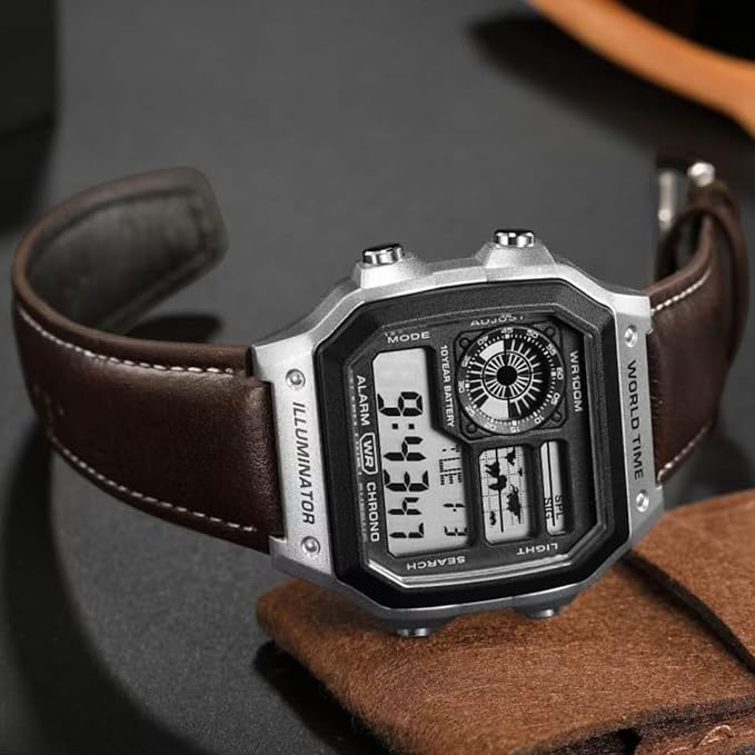Youth Digital Watch - For Men & Women D383 ( AE-1200WHL-5AVDF)