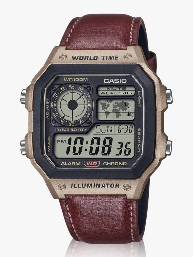 Youth Digital Watch - For Men & Women D383 ( AE-1200WHL-5AVDF)