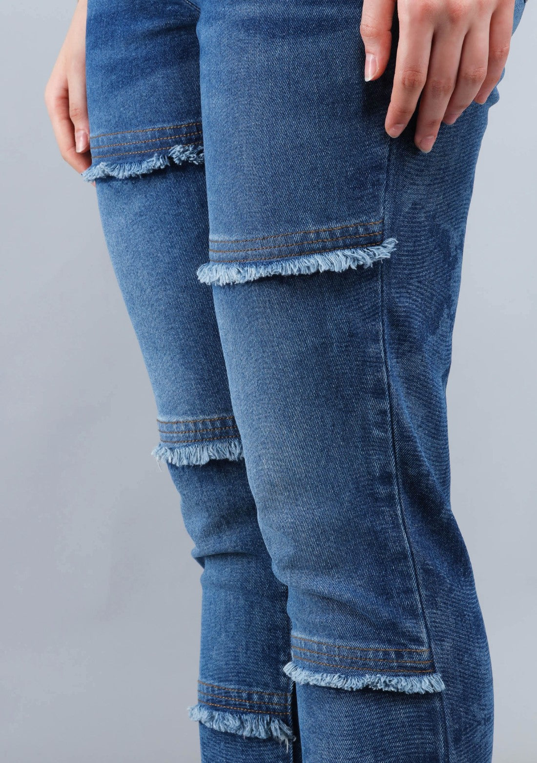 Blue Slim Fit Women's Stretch Fashion Jeans bottom wear