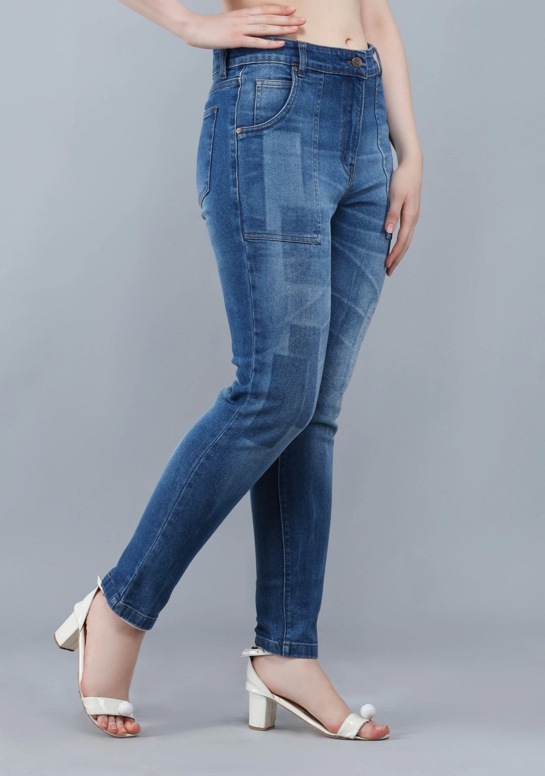 Blue Slim Fit High Rise Rhysley Women's Fashion Jeans bottom wear