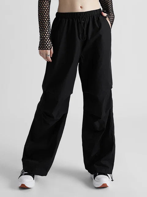 Parachute Pants: Ink Black bottomwear