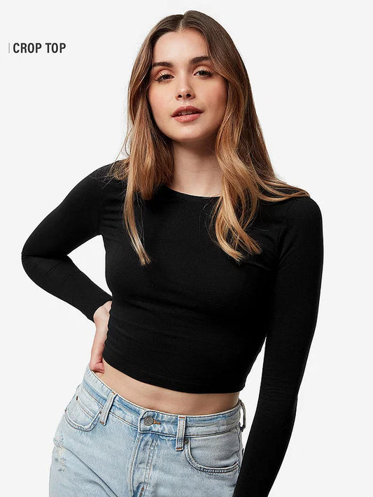 Solids: Black (Cropped Fit)