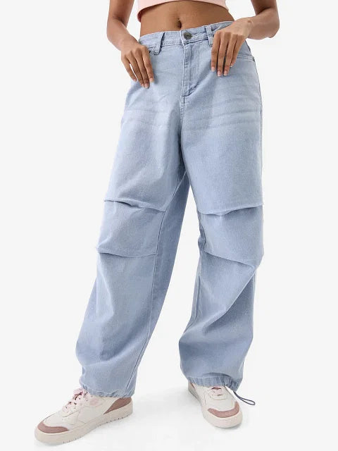 Parachute Jeans: Ice Blue bottomwear