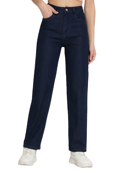 female Regular Straight Fit High Rise Stretchable Jeans for Women bottomwear