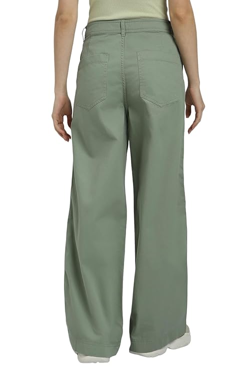 female Solid Regular Fit Pants bottomwear