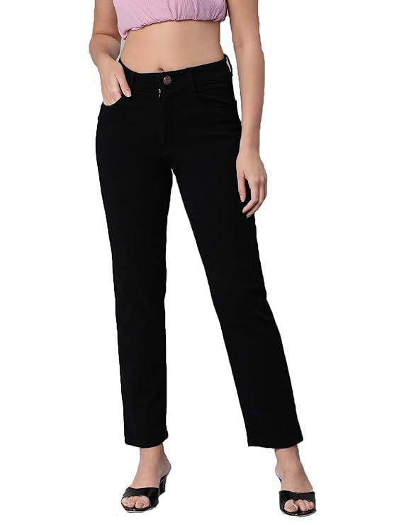 female Denim Straight Fit Jeans  bottomwear