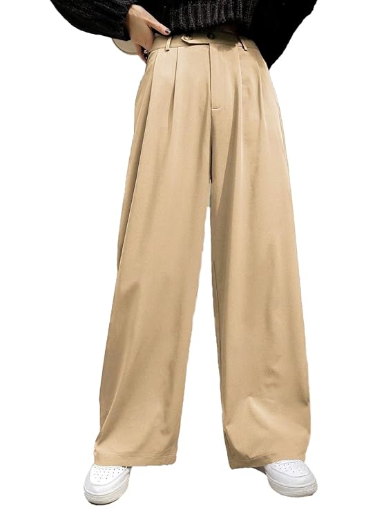 Womens Cotton Blend Straight Fit Solid Trousers bottomwear