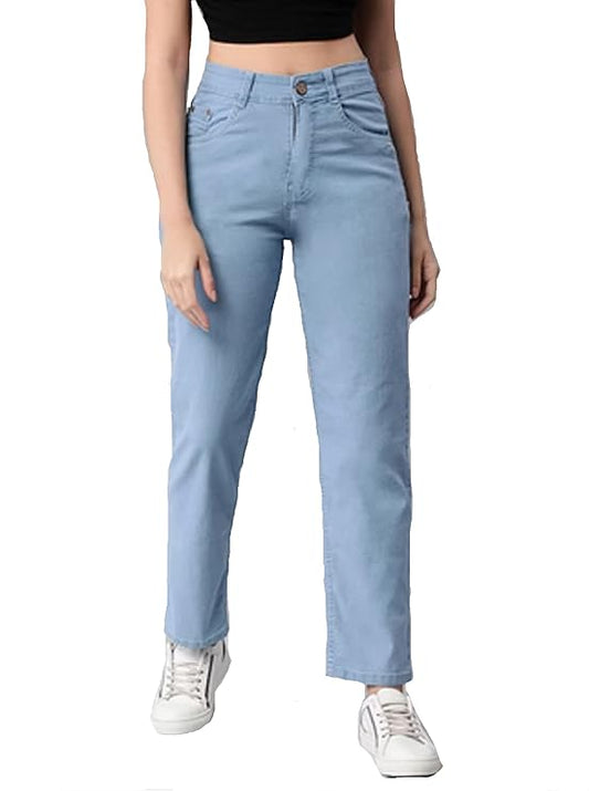 female Denim Straight Fit Jeans  bottomwear