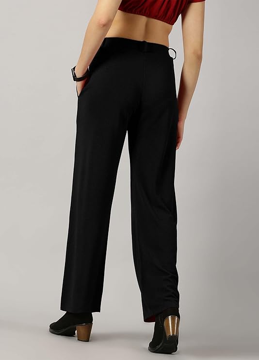 female Trouser with Button Closure || Regular fit Trousers for Womens bottomwear