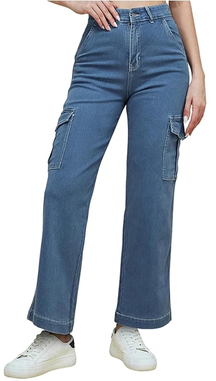 female High-Rise Stretchable Clean Look Joggers Style Jeans bottomwear