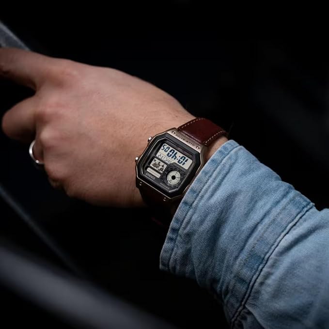 Youth Digital Watch - For Men & Women D383 ( AE-1200WHL-5AVDF)