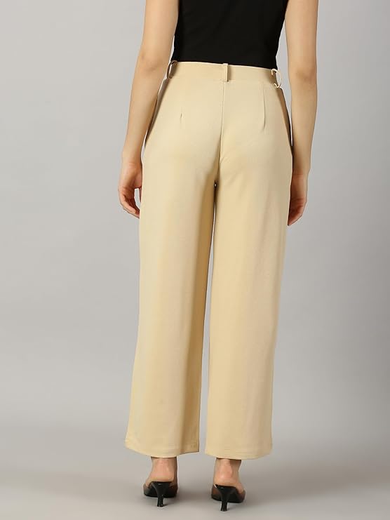 female Trouser with Button Closure || Regular fit Trousers for Womens bottomwear