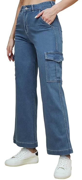 female High-Rise Stretchable Clean Look Joggers Style Jeans bottomwear