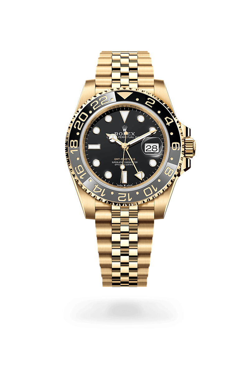 GMT-Master II Oyster, 40 mm, yellow gold M126718GRNR-0001 Price on request