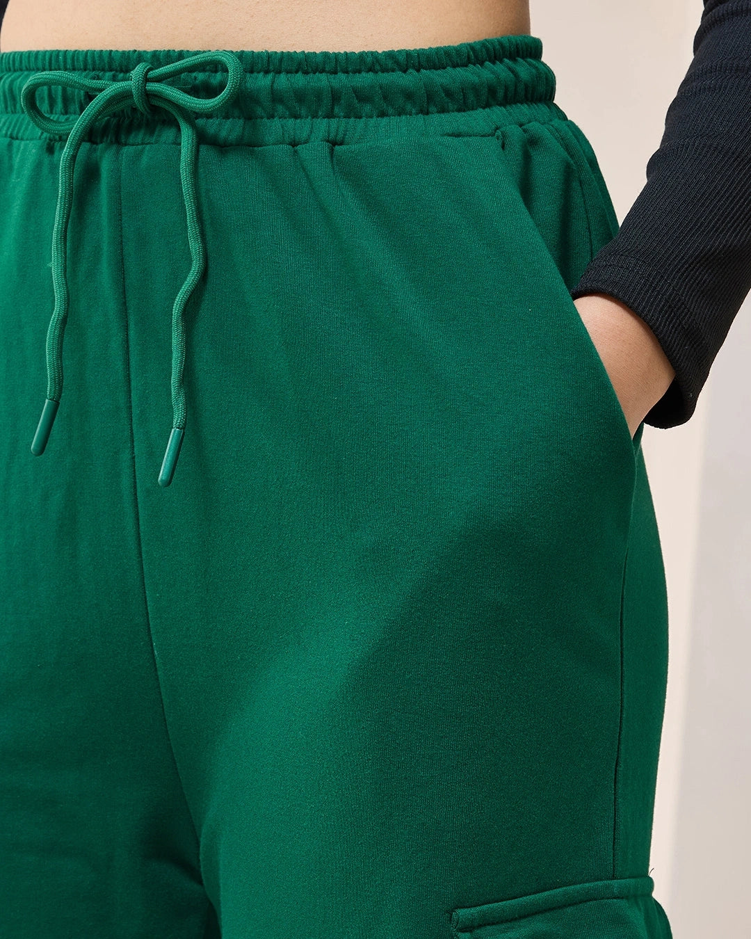 Women's Green Cargo Trackpants  bottomwear